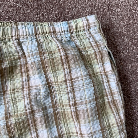 Vintage Blair Pastel Plaid Capri Cropped Pants Womens Size Medium Summer Coastal - Picture 12 of 15